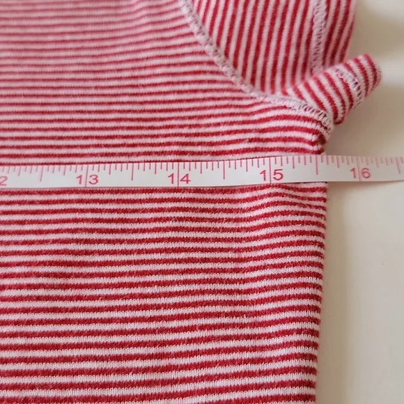 Polo Ralph Lauren Girls Medium Red Striped Tee Short Sleeve Round Neck - Picture 10 of 14